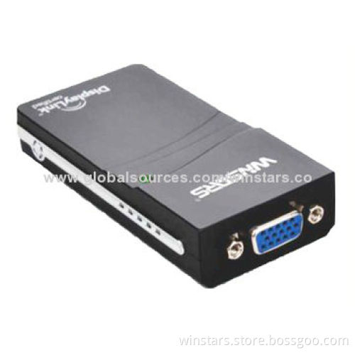 USB2.0 to VGA Multiple Display Adapter with 2,048 x 1,152-pixel Resolution, Plug-and-play Function
